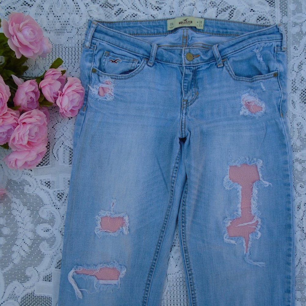 Hollister Distressed Upcycled Jeans